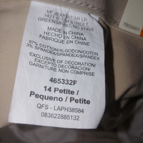 Vintage Ladies petite 14  pants by Lee. - Picture 4 of 5